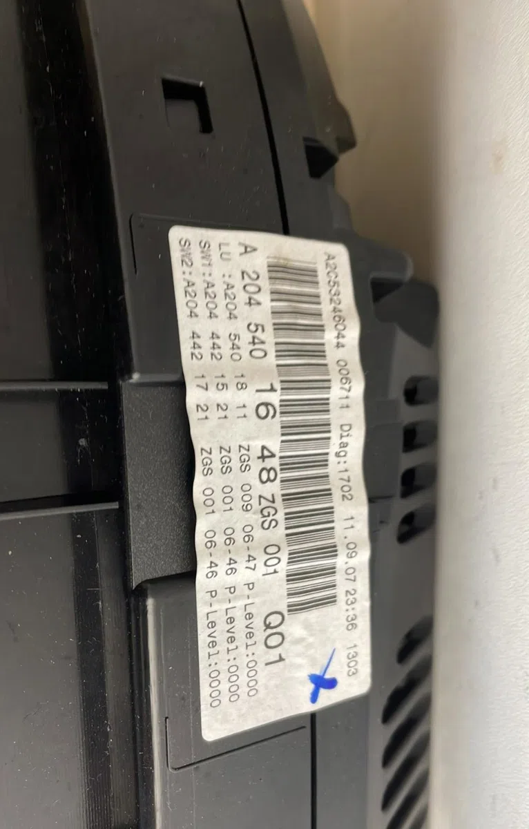 Compteur Mercedes-benz CLASSE C (W204) C 200 cdi (204.007, 204.006) (2007-2009) occasion