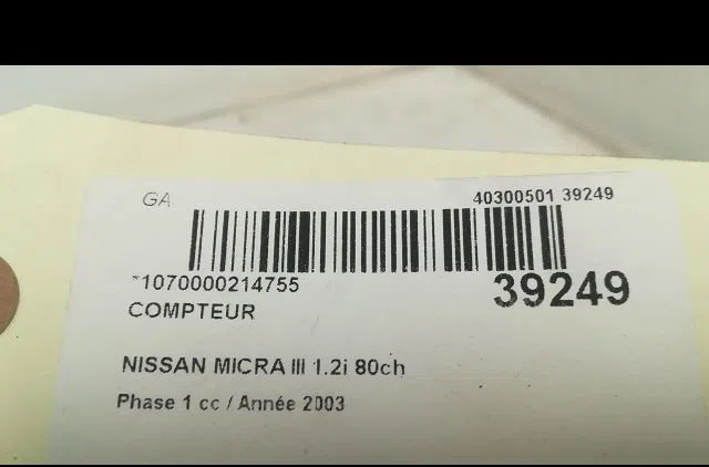 Compteur Nissan MICRA III (K12) 1.2 16v (2003-2010) occasion — photo 3