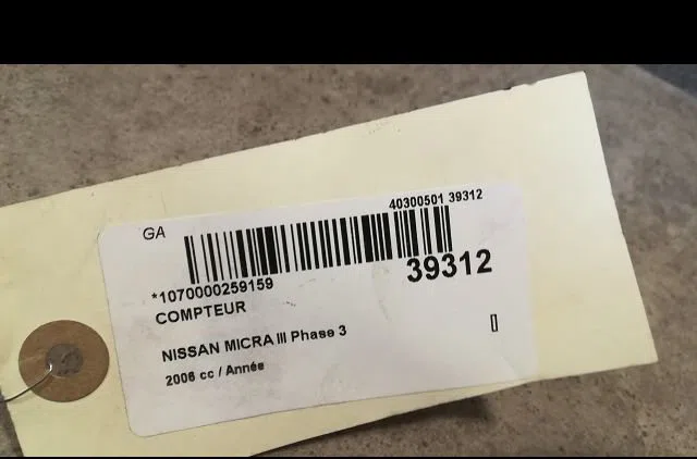 Compteur Nissan MICRA III (K12) 1.4 16v (2003-2010) occasion — photo 3