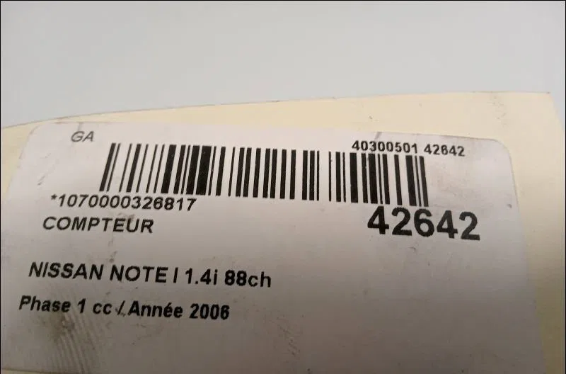 Compteur Nissan NOTE (E11, NE11) 1.6 (2006-2012) occasion — photo 3