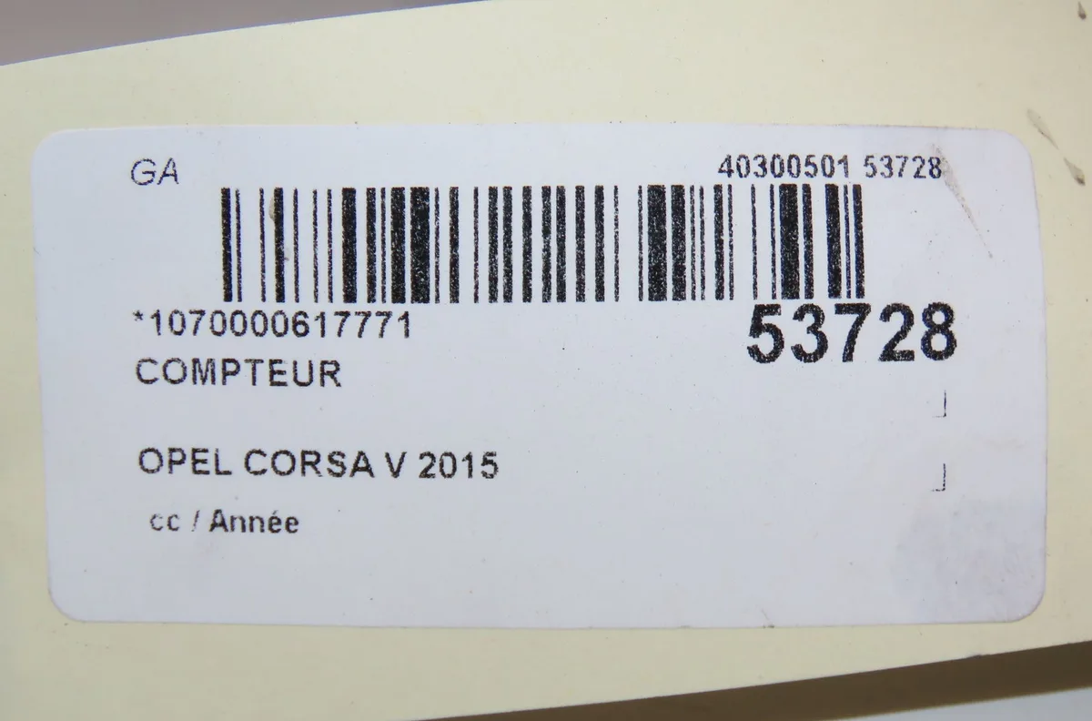 Compteur Opel CORSA E (X15) 1.3 cdti (08, 68) (2014) occasion — photo 4
