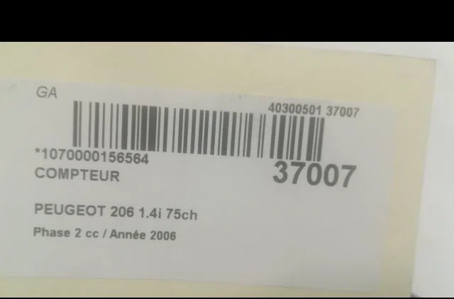 Compteur PEUGEOT 206 2006 occasion — photo 3