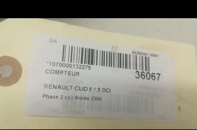 Compteur RENAULT CLIO II 2004 occasion — photo 3