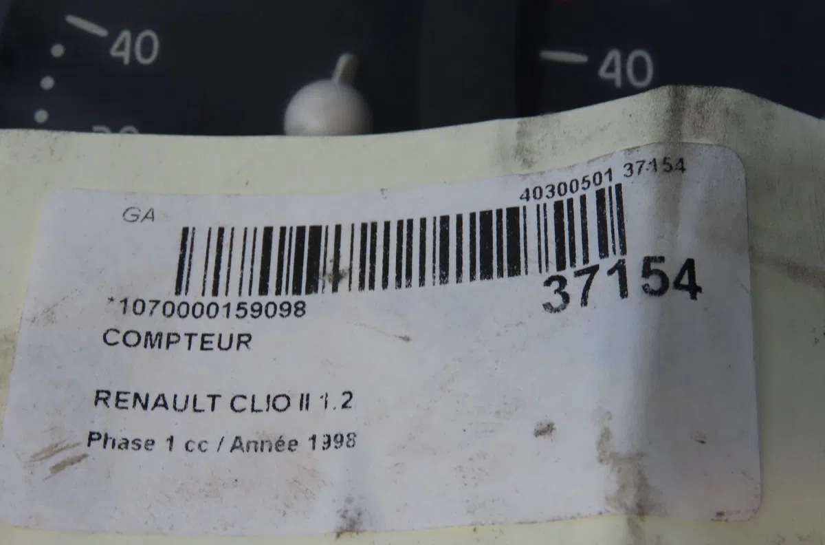 Compteur Renault CLIO II (BB_, CB_) 1.2 (bb0a, bb0f, bb10, bb1k, bb28, bb2d, bb2h, cb0a,... (1998-2010) 5 portes occasion — photo 4