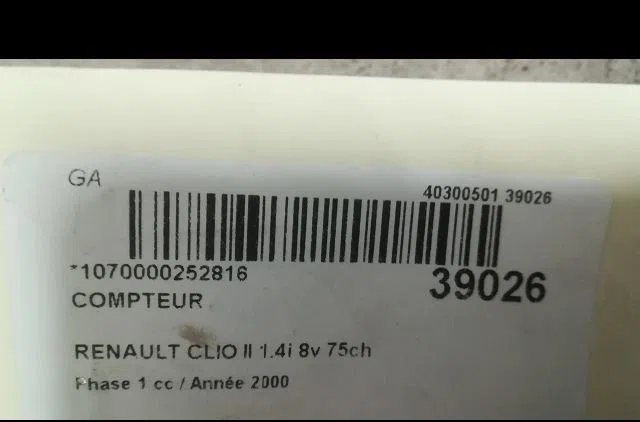 Compteur Renault CLIO II (BB_, CB_) 1.4 (b-cb0c, b-cb0s) (1998-2005) occasion — photo 3