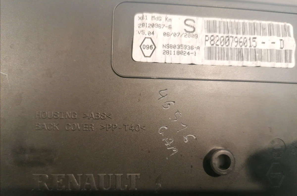 Compteur Renault KANGOO - GRAND KANGOO II (KW0-1_) 1.5 dci (2008) occasion — photo 4