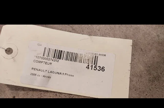 Compteur RENAULT LAGUNA II 2006 occasion — photo 3