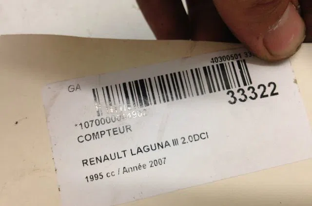 Compteur Renault LAGUNA III (BT0-1) 2.0 dci (bt07, bt0j, bt14, bt1a, bt1s) (2007-2015) 5 portes occasion — photo 3