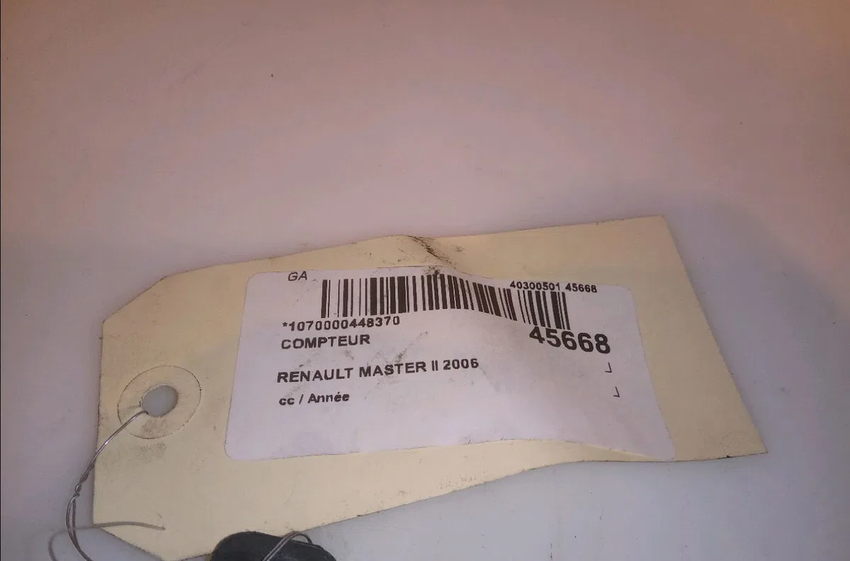 Compteur Renault MASTER II Camionnette (FD) 3.0 dci 140 (hd0s, fd0s, hd1s) (2003-2006) occasion — photo 4