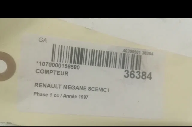 Compteur Renault MEGANE Scenic (JA0-1_) 1.9 dt (ja0k, ja0y) (1997-1999) occasion — photo 3
