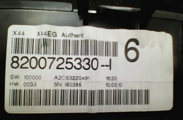 Compteur Renault TWINGO II (CN0_) 1.2 16v (cn0k, cn0v) (2007) 3 portes occasion — photo 3