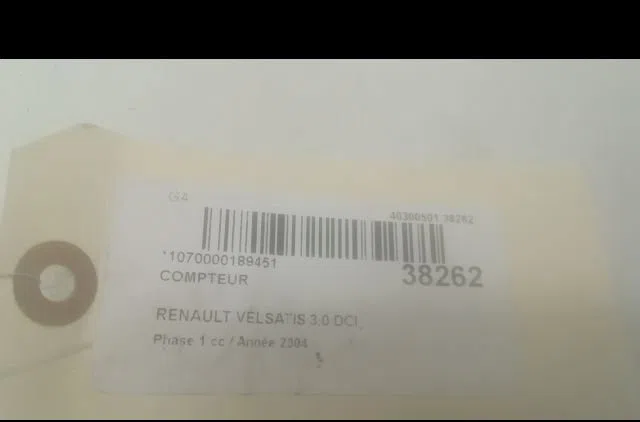 Compteur Renault VEL SATIS (BJ0_) 3.0 dci (bj0j, bj0n) (2002-2006) occasion — photo 3