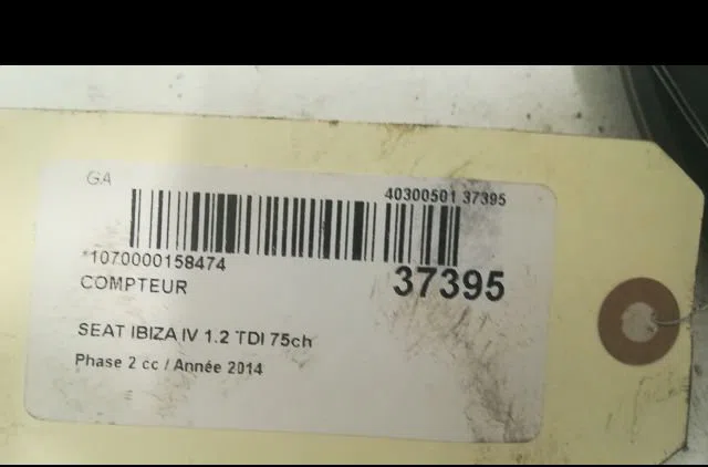 Compteur Seat IBIZA IV (6J5, 6P1) 1.2 tdi (2010-2015) occasion — photo 3