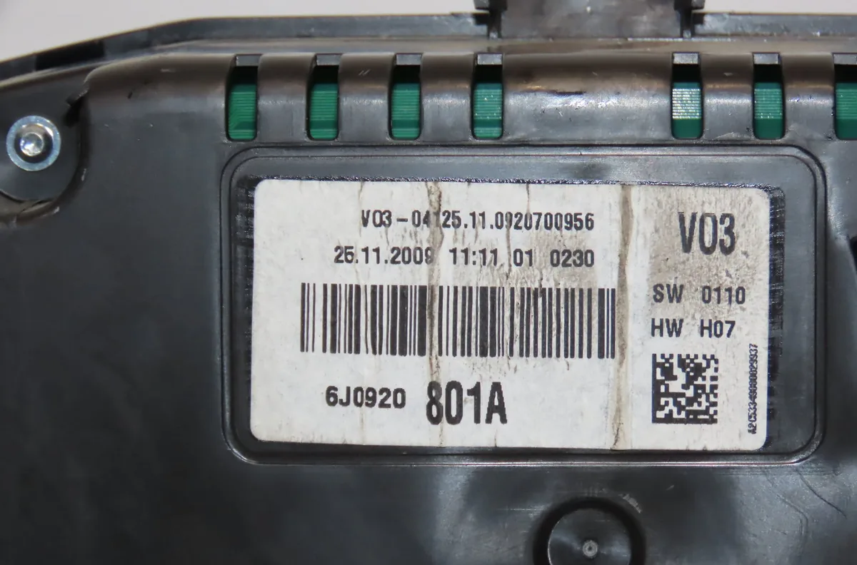 Compteur Seat IBIZA IV (6J5, 6P1) 1.4 tdi (2008-2010) 5 portes occasion — photo 3