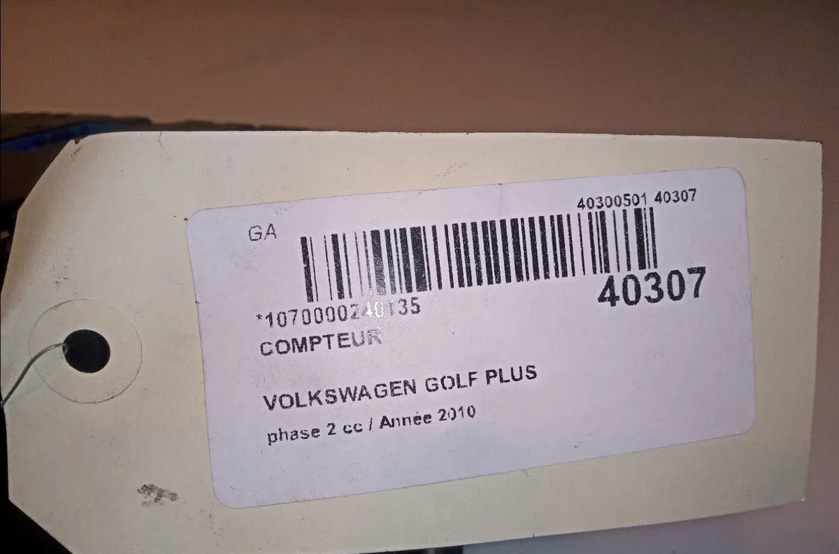 Compteur Volkswagen GOLF PLUS V (5M1, 521) 1.6 tdi (2009-2013) 5 portes occasion — photo 4