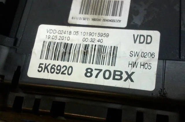 Compteur Volkswagen GOLF VI (5K1) 2.0 gti (2009-2012) occasion — photo 3