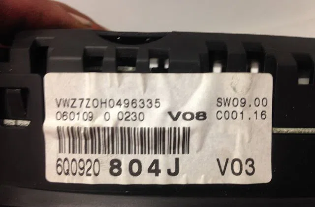 Compteur VOLKSWAGEN POLO IV 2009 occasion — photo 3