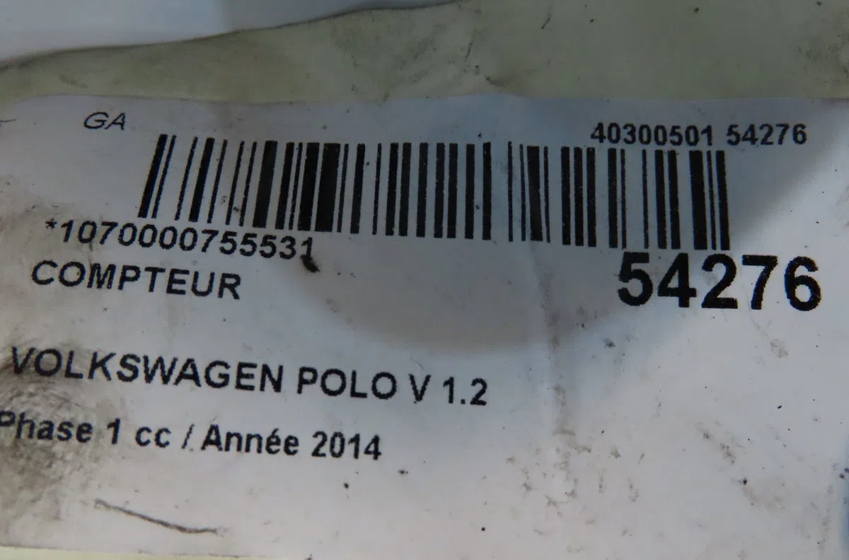 Compteur Volkswagen POLO V (6R1, 6C1) 1.2 tdi (2009) 5 portes occasion — photo 4