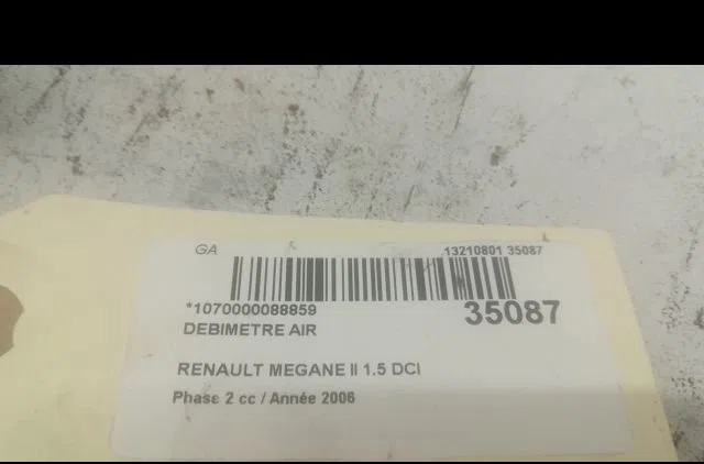 Debimetre air Renault MEGANE II (BM0-1_, CM0-1_) 1.5 dci (bm1e, cm1e) (2005-2008) occasion