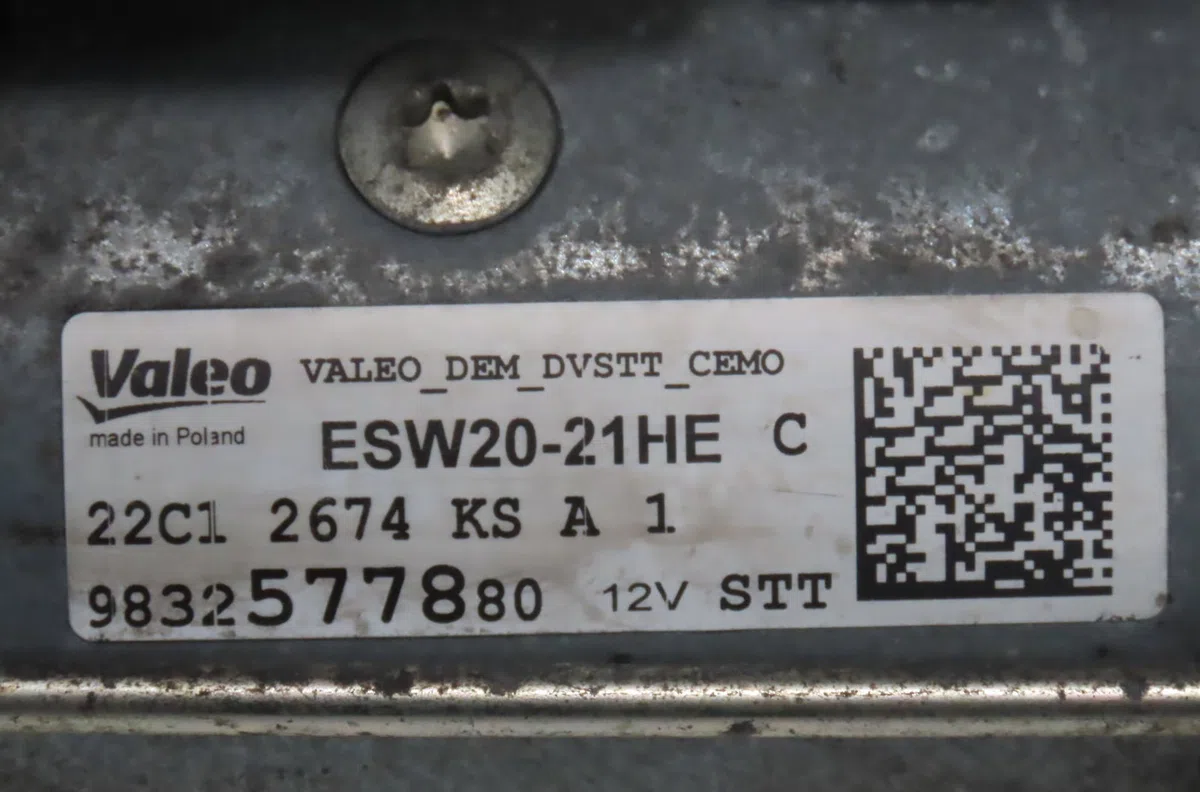 Démarreur Peugeot 208 II (UB_, UP_, UW_, UJ_) 1.5 bluehdi 100 (2019) occasion