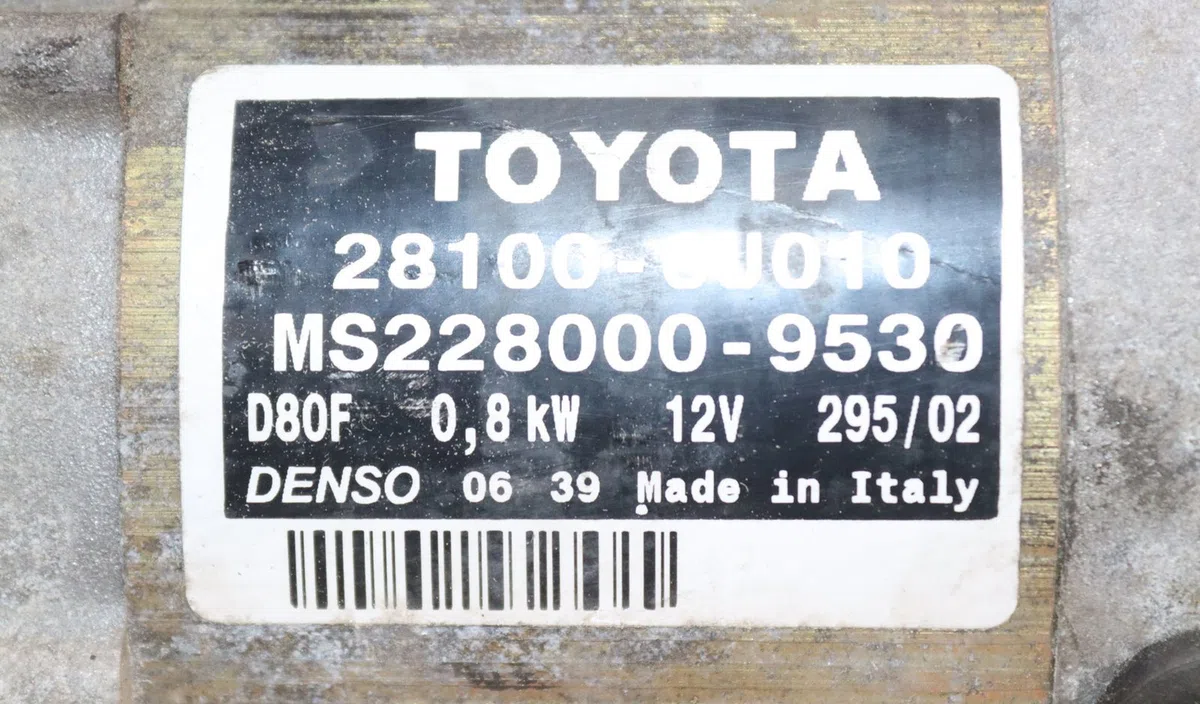 Démarreur Toyota YARIS (_P1_) 1.0 (scp10_) (1999-2005) occasion
