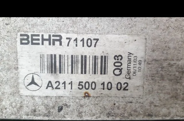 Echangeur air Mercedes-benz CLASSE E (W211) E 200 cdi (211.004) (2002-2008) occasion