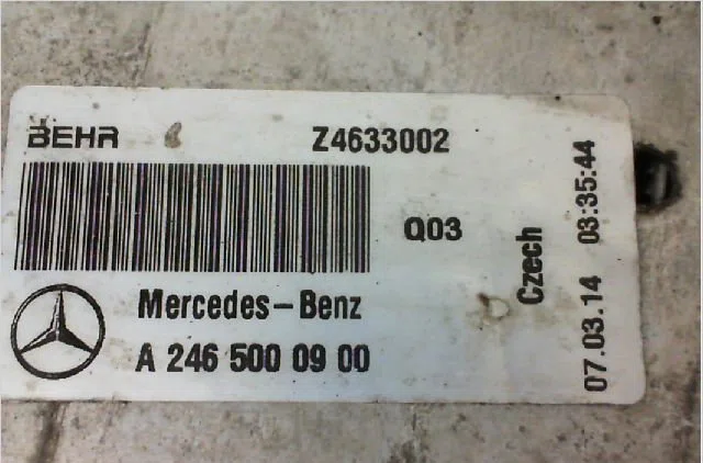 Echangeur air MERCEDES CLASSE A III occasion