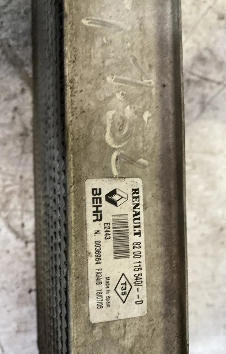 Echangeur air Renault MEGANE II (BM0-1_, CM0-1_) 1.9 dci (2005-2009) occasion