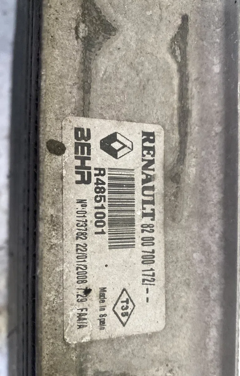 Echangeur air Renault SCÉNIC II (JM0-1_) 1.5 dci (jm1e, jm16) (2005-2008) 5 portes occasion