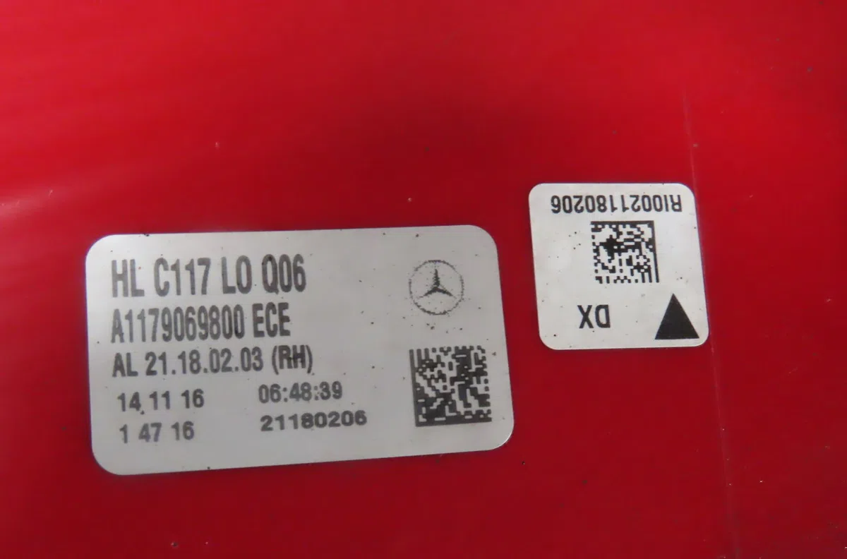 Feu arrière droit Mercedes-benz CLA Coupé (C117) Cla 180 cdi - d (117.312) (2013-2018) occasion