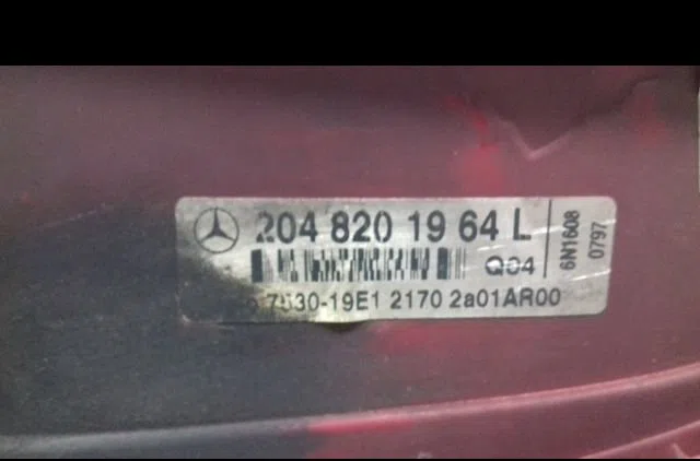 Feu arrière gauche Mercedes-benz CLASSE C (W204) C 63 amg (204.077) (2008-2014) occasion