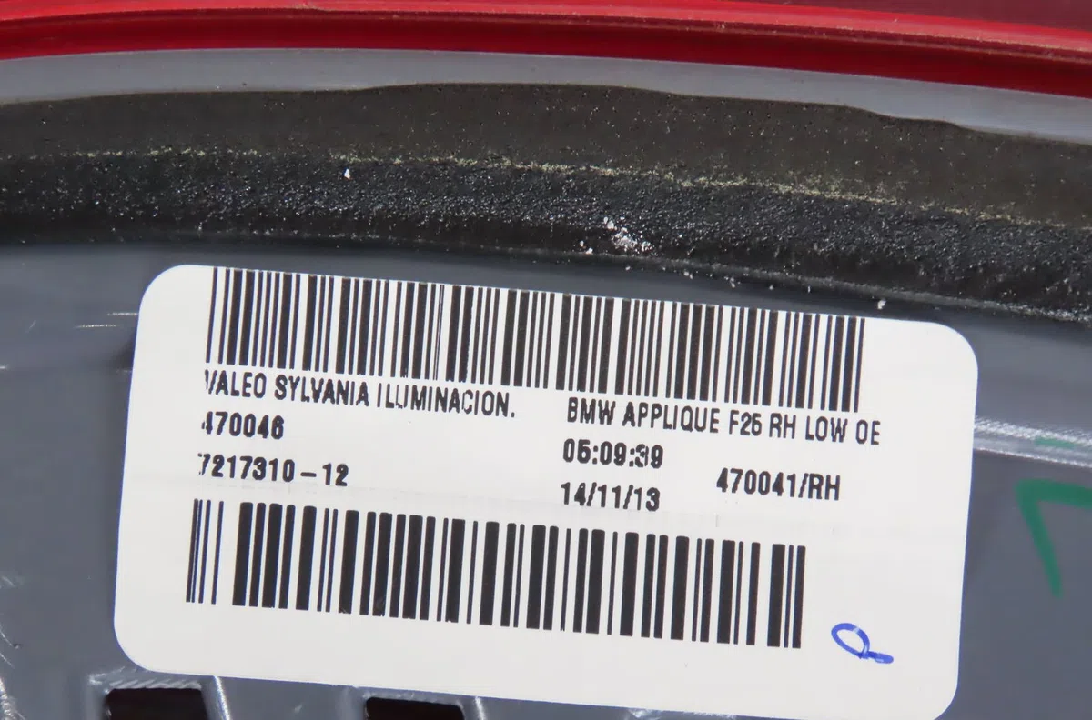 Feu arrière intérieur droit Bmw X3 (F25) Xdrive 20 d (2010-2014) occasion