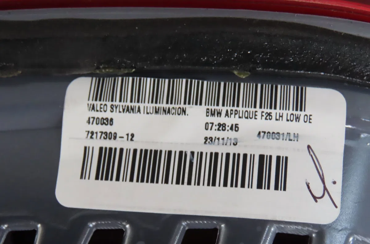 Feu arrière interieur gauche Bmw X3 (F25) Xdrive 20 d (2010-2014) occasion