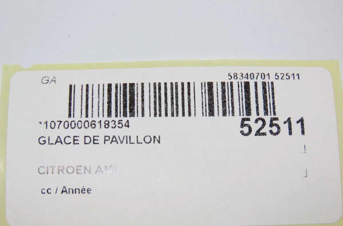 Glace de pavillon CITROEN AMI occasion