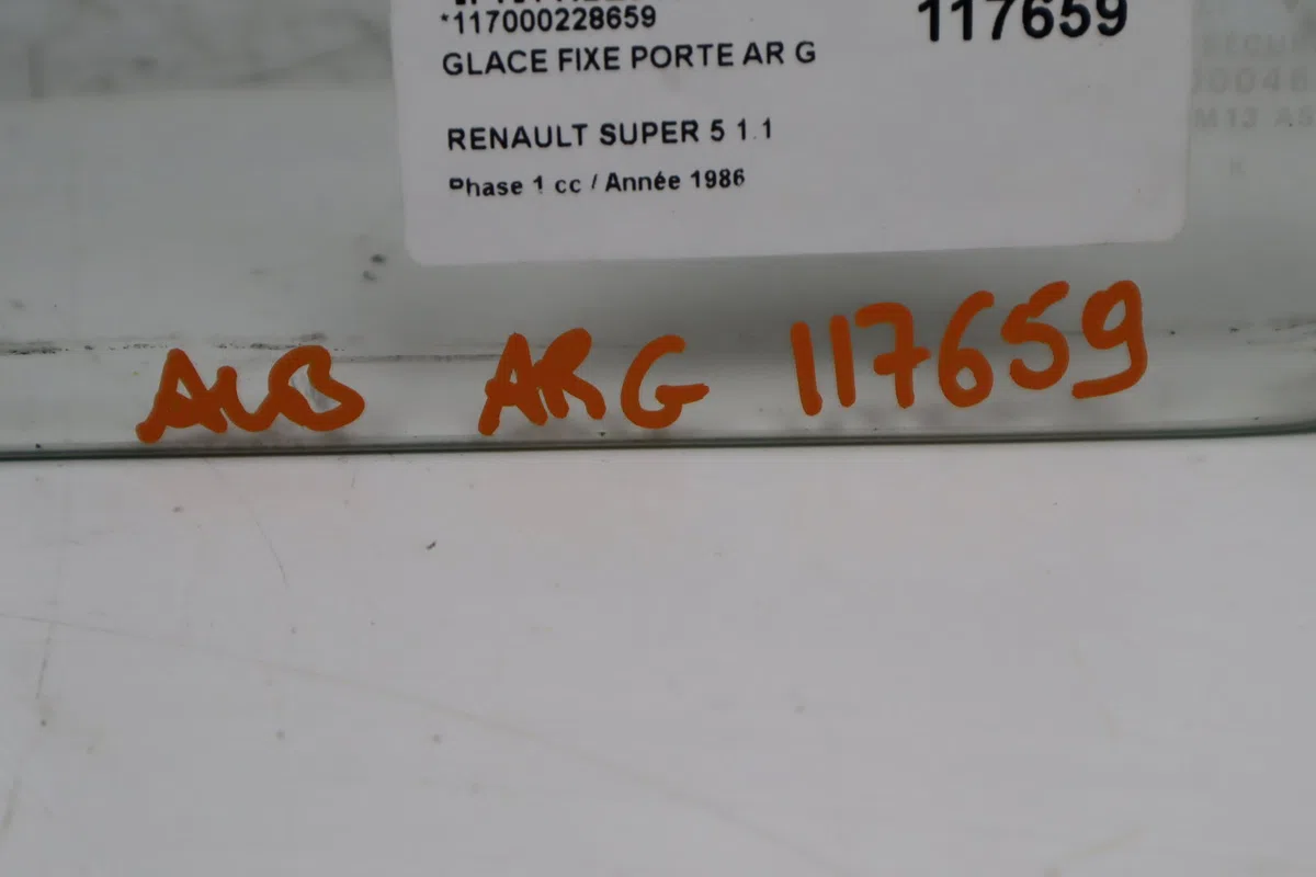 Glace fixe porte ar g Renault SUPER 5 (B-C40_) 1.1 (1989-1990) 5 portes occasion