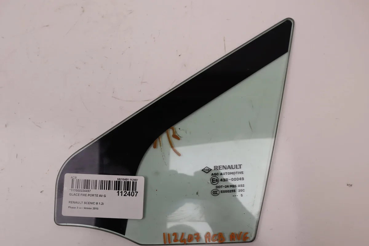 Glace fixe porte av g Renault SCÉNIC III (JZ0-1_) 1.2 tce (jz16) (2013) occasion