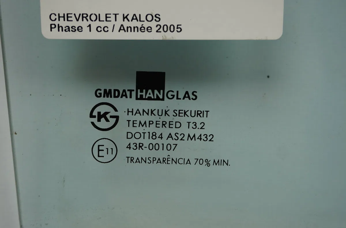 Glace porte ar d Chevrolet AVEO - KALOS 3-5 portes (T200) 1.2 lpg (2005-2008) occasion