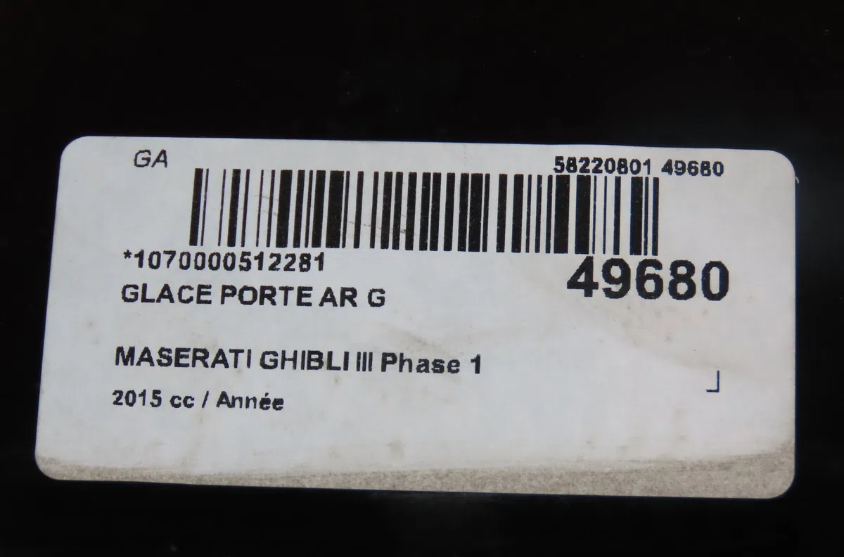 Glace porte ar g Maserati GHIBLI III (M157) 3.0 d (2013) 4 portes occasion