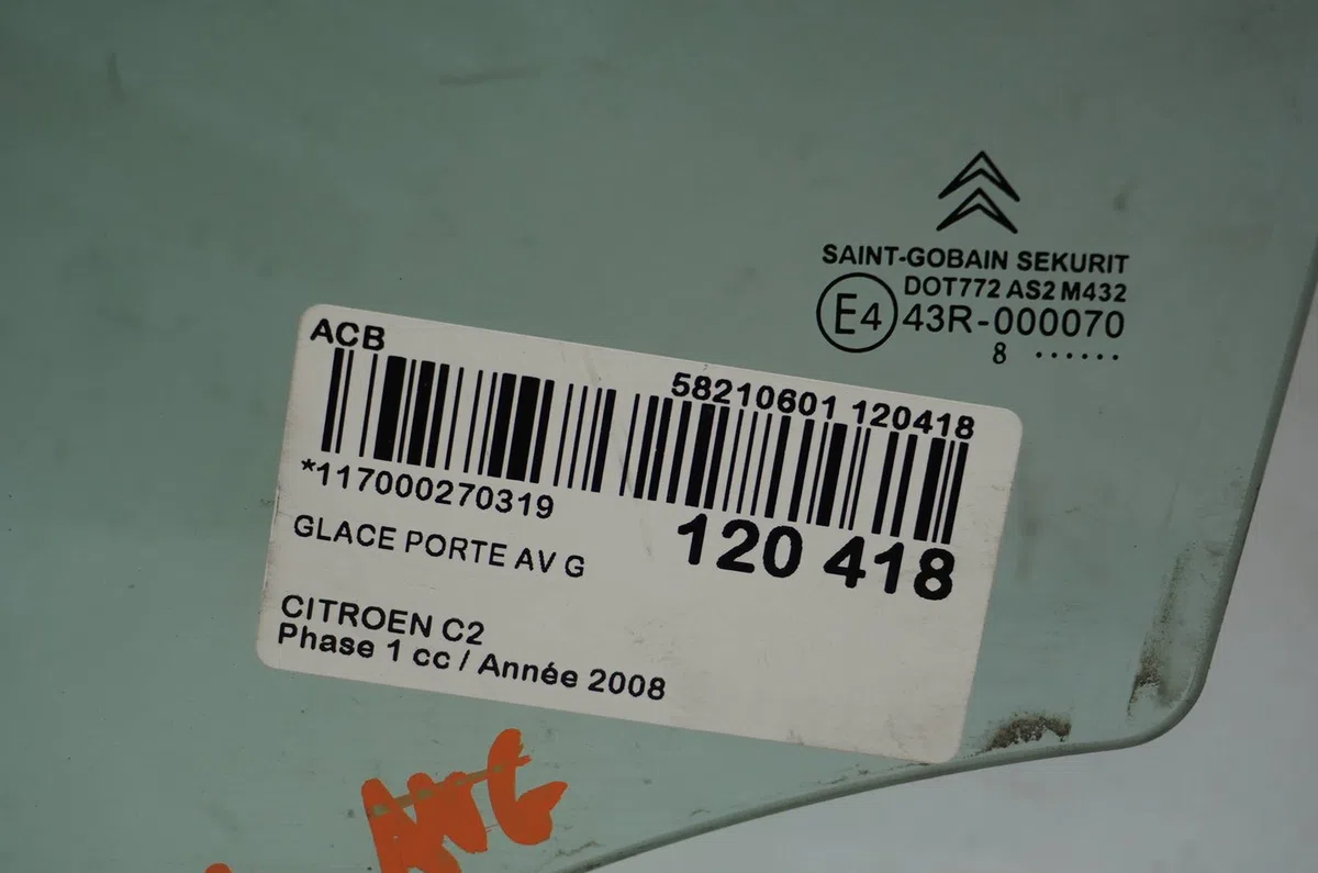 Glace porte av g Citroen C2 (JM_) 1.1 (2003-2012) 3 portes occasion