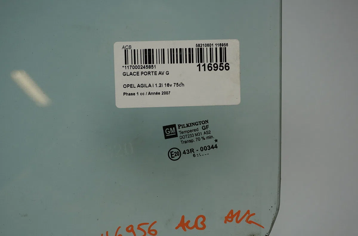 Glace porte av g Opel AGILA (A) (H00) 1.2 16v twinport (f68) (2004-2007) occasion