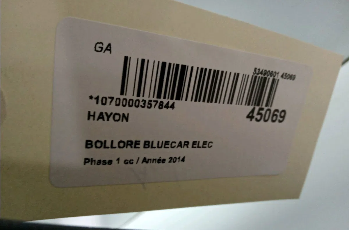 Hayon Bluecar BLUEUTILITY Ev50 (2011) 3 portes occasion