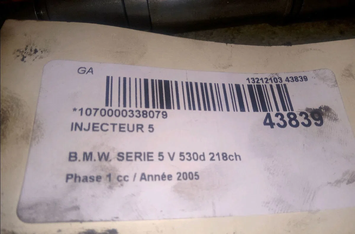 Injecteur 5 Bmw 5 (E60) 530 d (2002-2005) occasion
