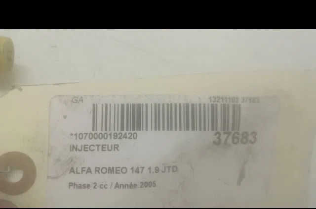 Injecteur Alfa romeo 147 (937_) 1.9 jtd (937.axd1a, 937.bxd1a) (2001-2010) occasion