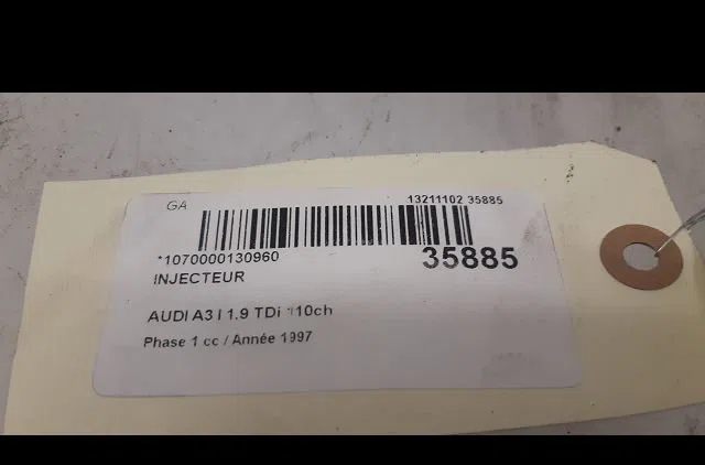 Injecteur Audi A3 (8L1) 1.9 tdi (1996-2001) occasion