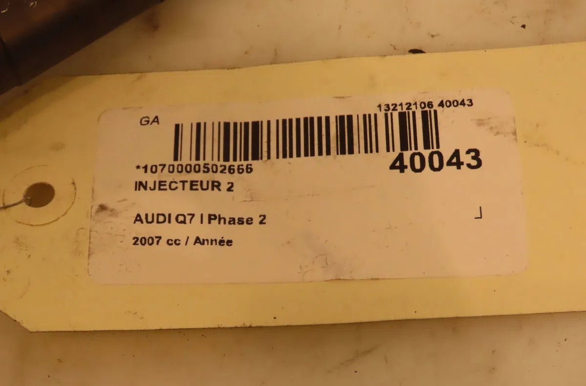 Injecteur Audi Q7 (4LB) 3.0 tdi quattro (2006-2008) 5 portes occasion