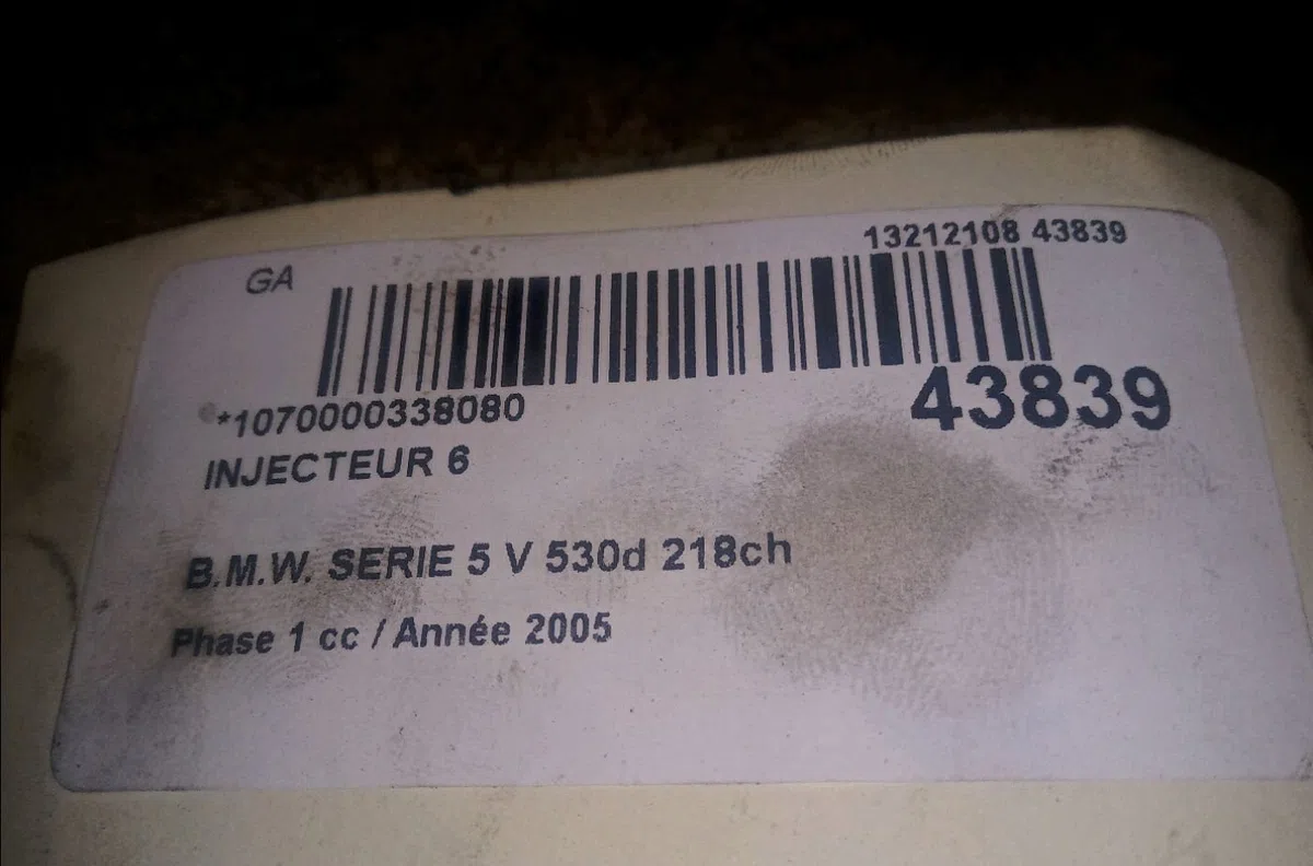 Injecteur Bmw 5 (E60) 530 d (2002-2005) occasion