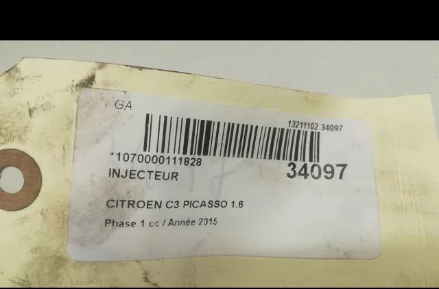 Injecteur Citroen C3 PICASSO (SH_) 1.6 hdi 90 (2010) 5 portes occasion