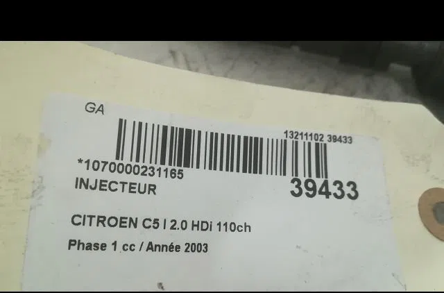 Injecteur Citroen C5 I (DC_) 2.0 hdi (dcrhzb, dcrhze) (2001-2004) 5 portes occasion