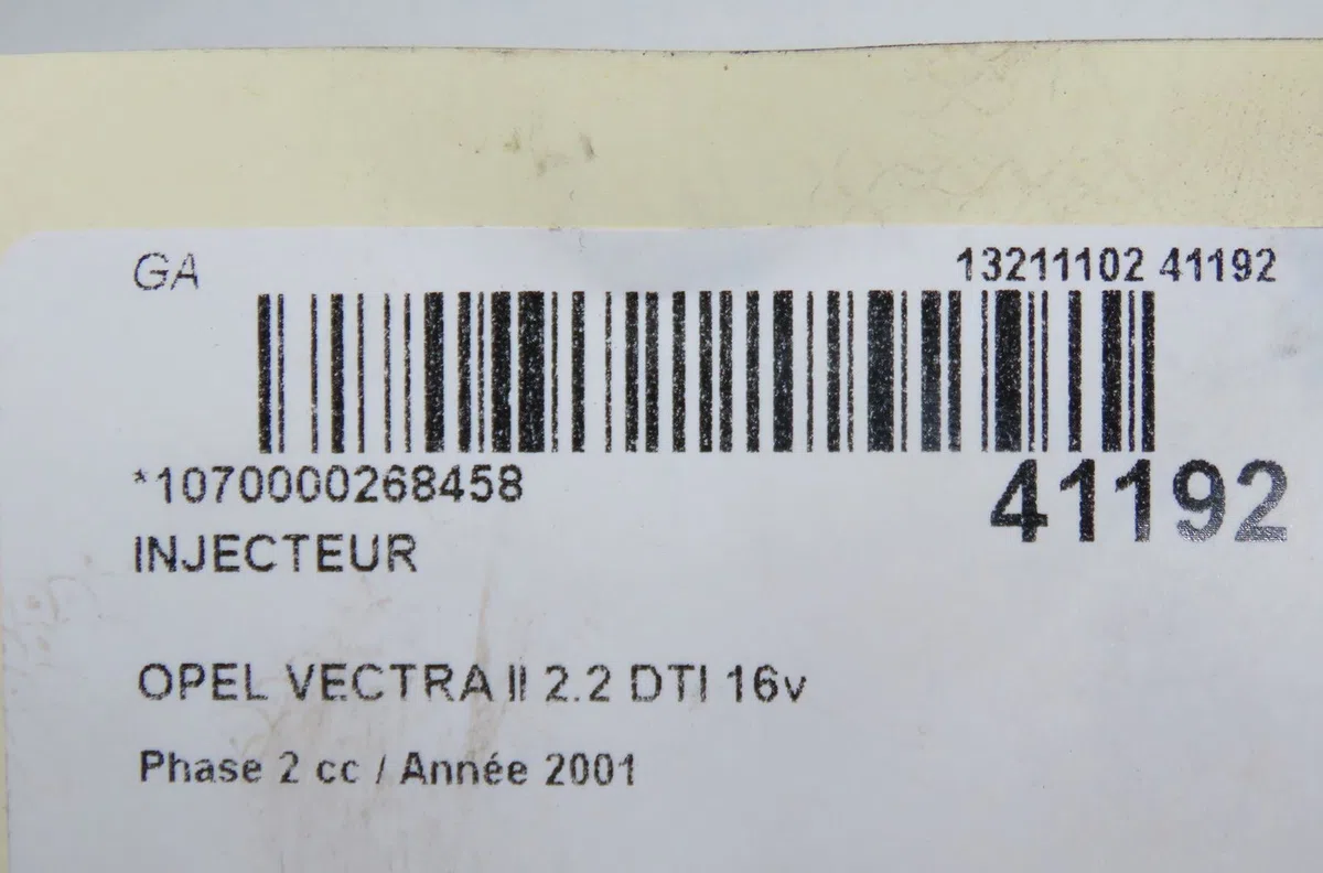 Injecteur Opel VECTRA B 3-5 portes (J96) 2.2 dti 16v (f68) (2000-2002) occasion