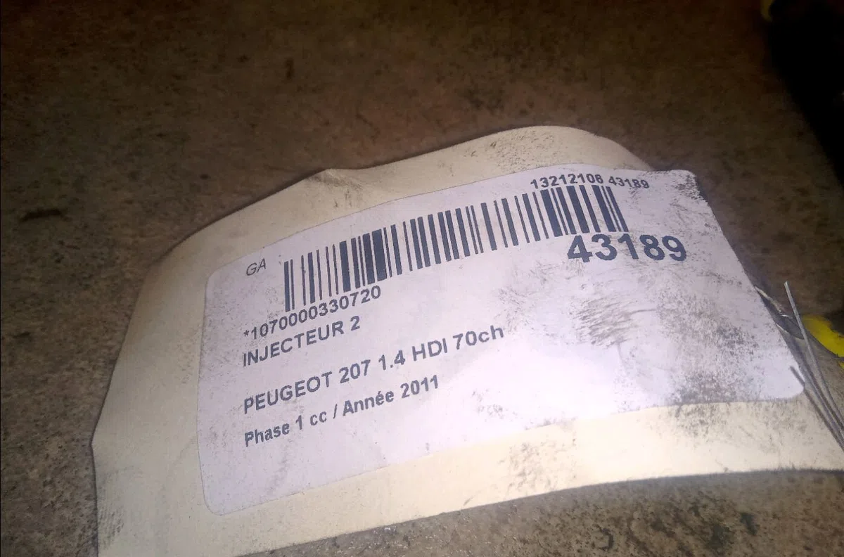Injecteur Peugeot 207-207 (WA_, WC_) 1.4 hdi (2006-2015) 5 portes occasion